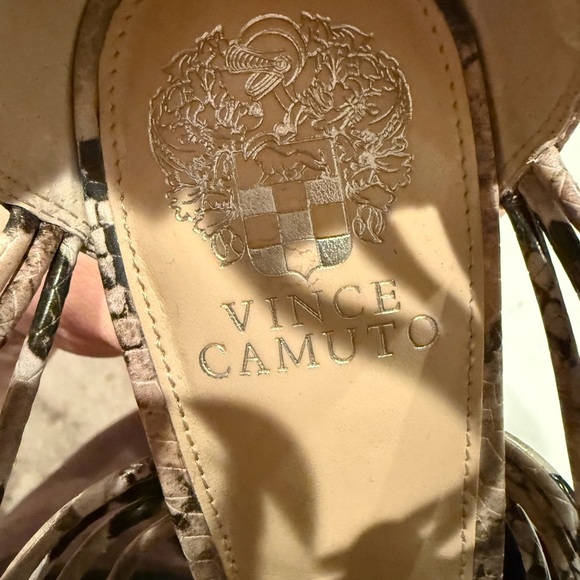 Vince Camuto Ambriana Ankle Sandal Boot Snakeskin Size 11 - Picture 5 of 5
